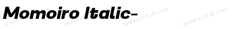 Momoiro Italic字体转换 Momoiro Italic字体转换
